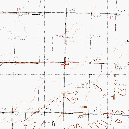 Topographic Map of Township of Pennsylvania, IL