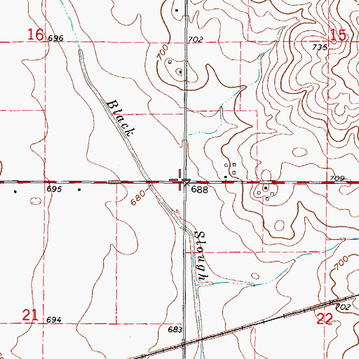 Topographic Map of Township of Philo, IL