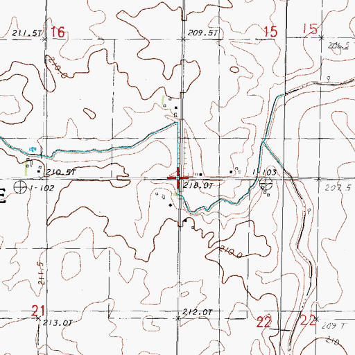 Topographic Map of Township of Pike, IL