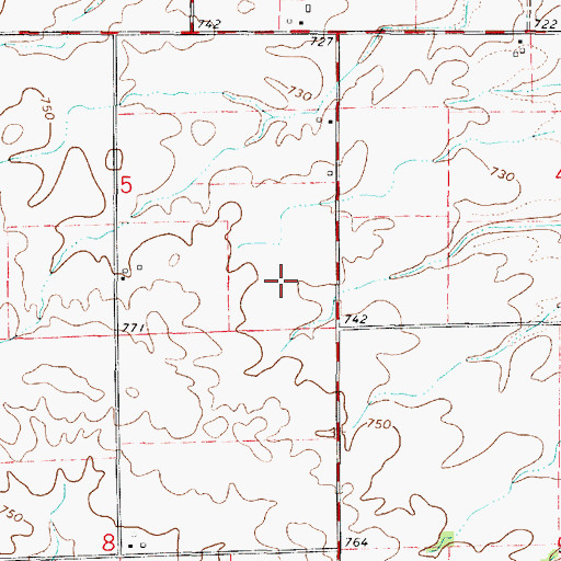 Topographic Map of Township of Pilot, IL