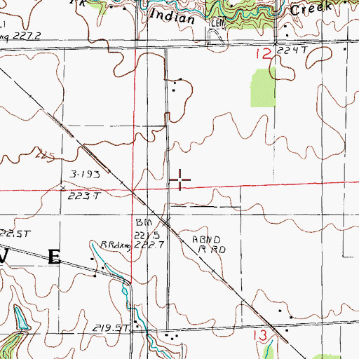 Topographic Map of Township of Pleasant Grove, IL