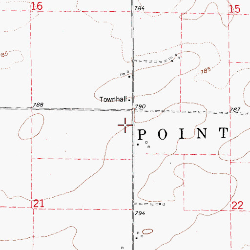 Topographic Map of Township of Point Pleasant, IL