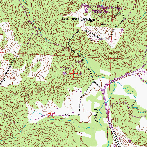 Topographic Map of Township of Pomona, IL