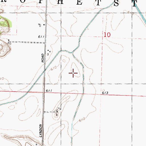 Topographic Map of Township of Prophetstown, IL