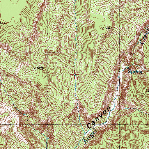 Topographic Map of Old Kaibab Trail, AZ