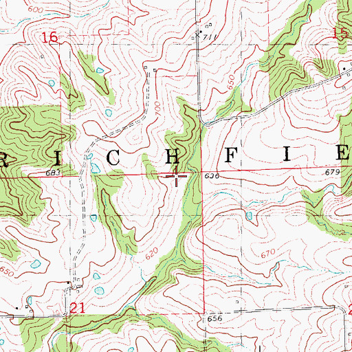 Topographic Map of Township of Richfield, IL