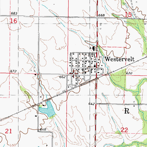 Topographic Map of Township of Ridge, IL