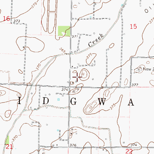 Topographic Map of Township of Ridgway, IL