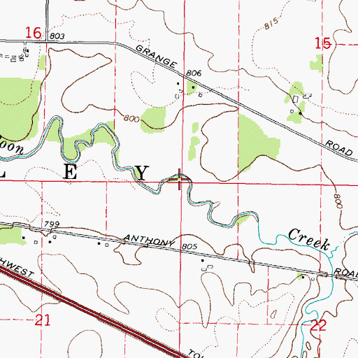 Topographic Map of Township of Riley, IL