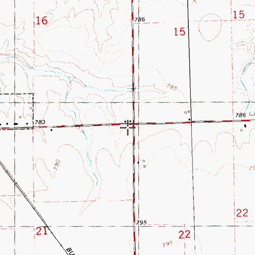 Topographic Map of Township of Rio, IL