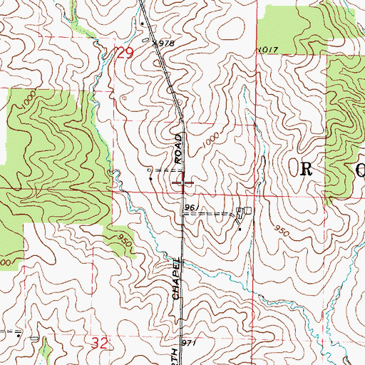 Topographic Map of Township of Rock Grove, IL