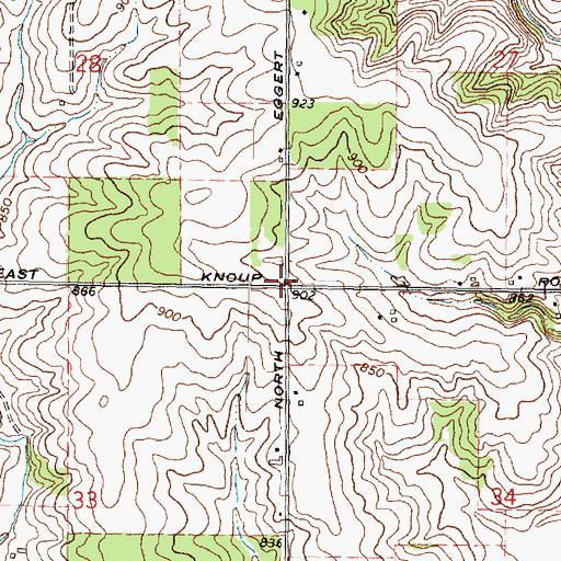 Topographic Map of Township of Rock Run, IL