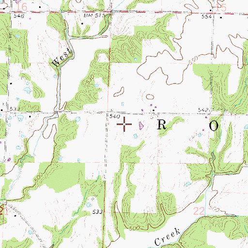Topographic Map of Township of Rome, IL