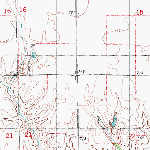 Topographic Map of Township of Roseville, IL