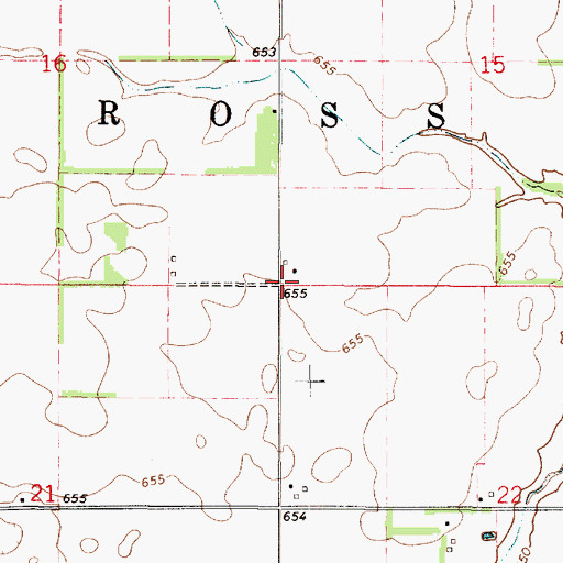 Topographic Map of Township of Ross, IL