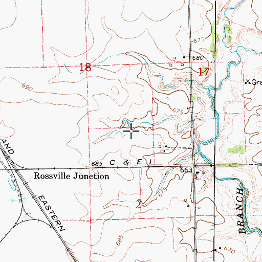 Topographic Map of Township of Ross, IL