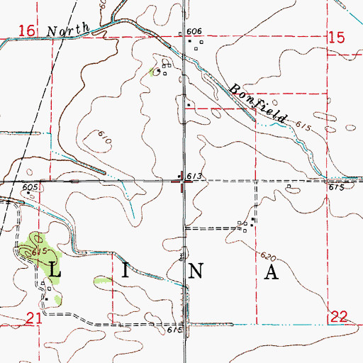 Topographic Map of Township of Salina, IL