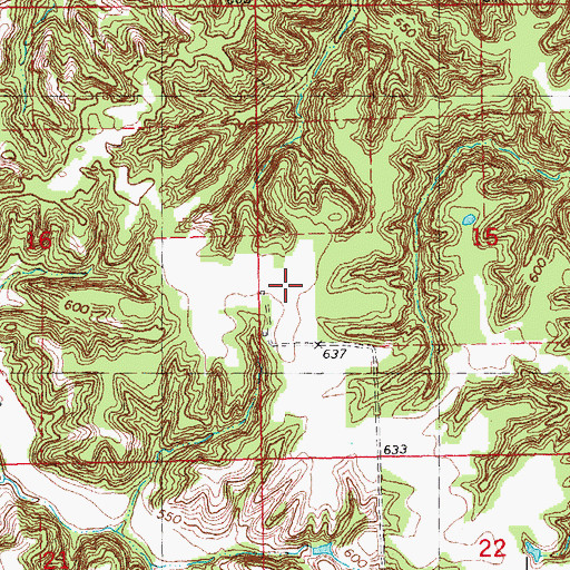 Topographic Map of Township of Sangamon Valley, IL