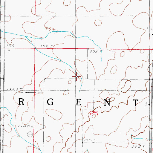 Topographic Map of Township of Sargent, IL