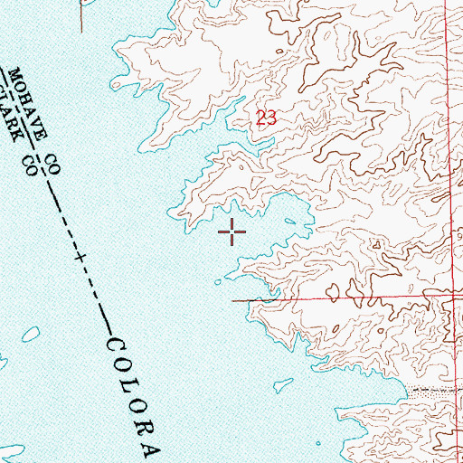 Topographic Map of South Haystack Cove, AZ