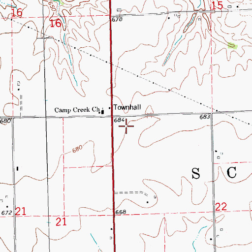 Topographic Map of Township of Scotland, IL