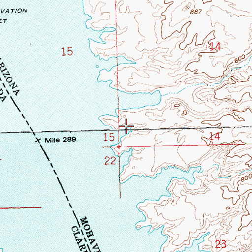 Topographic Map of Southern Basin Light, AZ