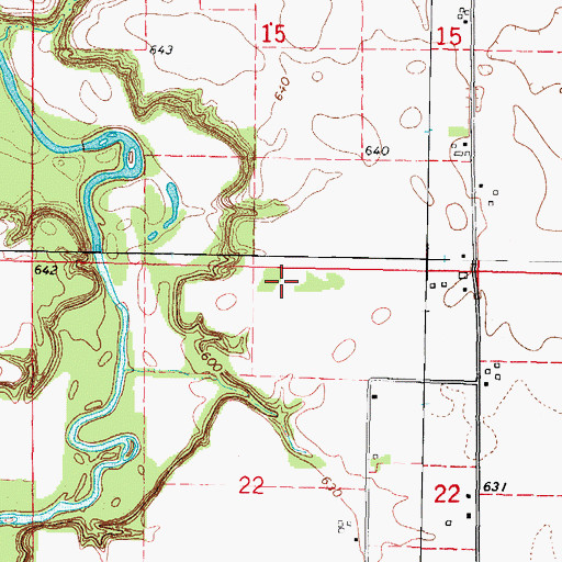 Topographic Map of Township of Serena, IL