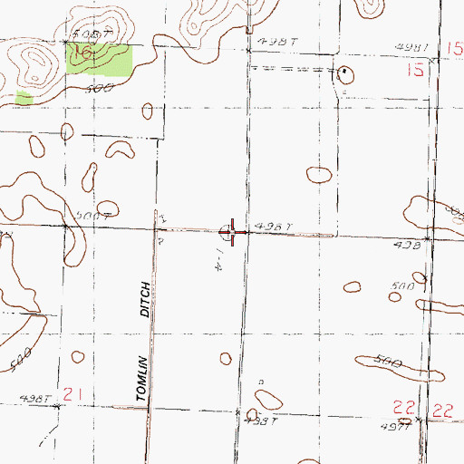 Topographic Map of Township of Sherman, IL