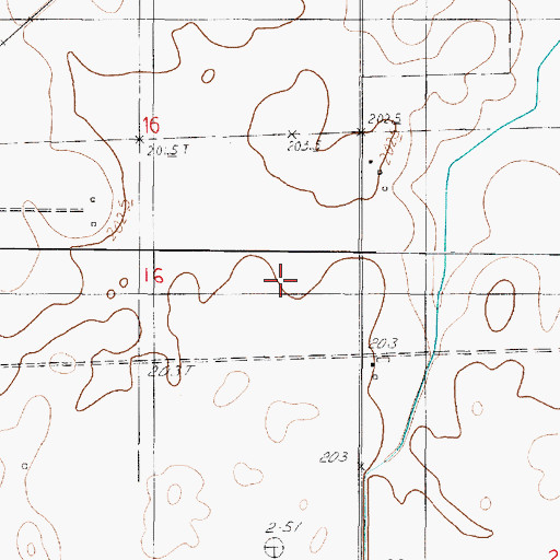 Topographic Map of Township of Shiloh, IL