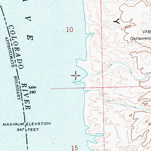 Topographic Map of Glory Cove, AZ