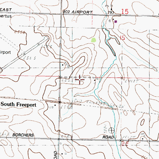 Topographic Map of Township of Silver Creek, IL