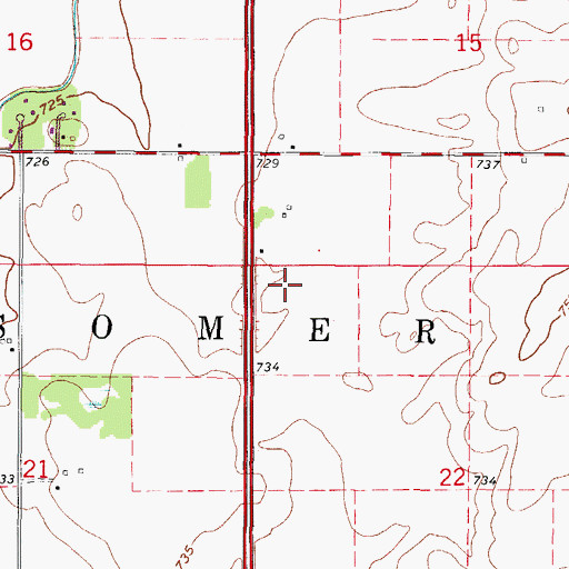 Topographic Map of Township of Somer, IL