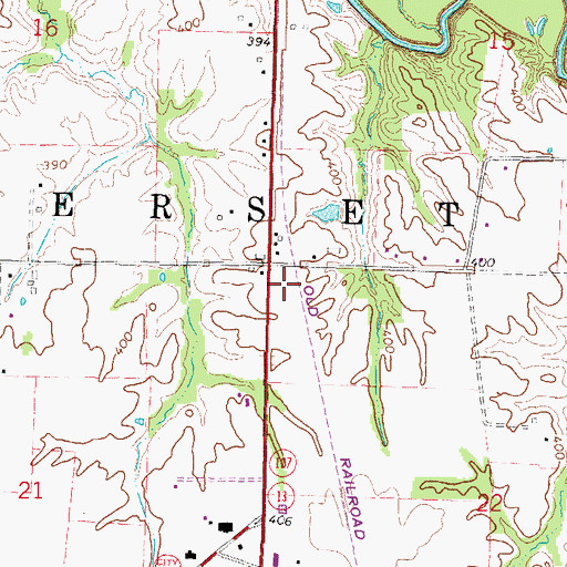 Topographic Map of Township of Somerset, IL