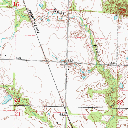 Topographic Map of Township of South Litchfield, IL