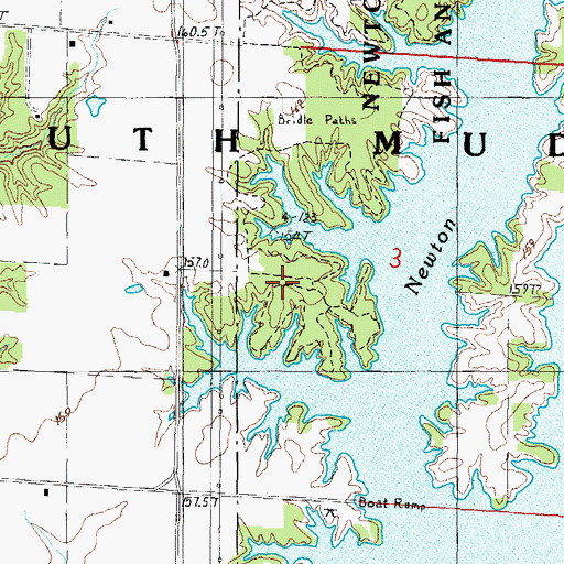 Topographic Map of Township of South Muddy, IL