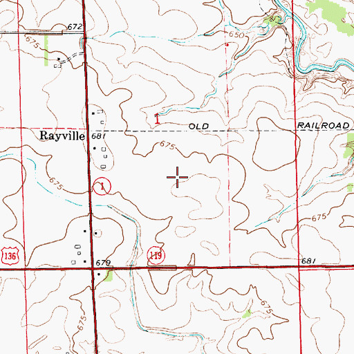 Topographic Map of Township of South Ross, IL