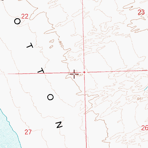 Topographic Map of East Cottonwood Basin, AZ