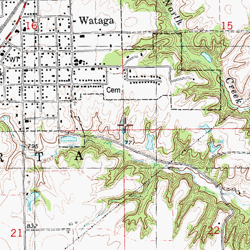 Topographic Map of Township of Sparta, IL