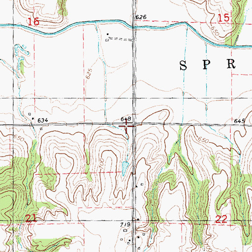 Topographic Map of Township of Spring Grove, IL
