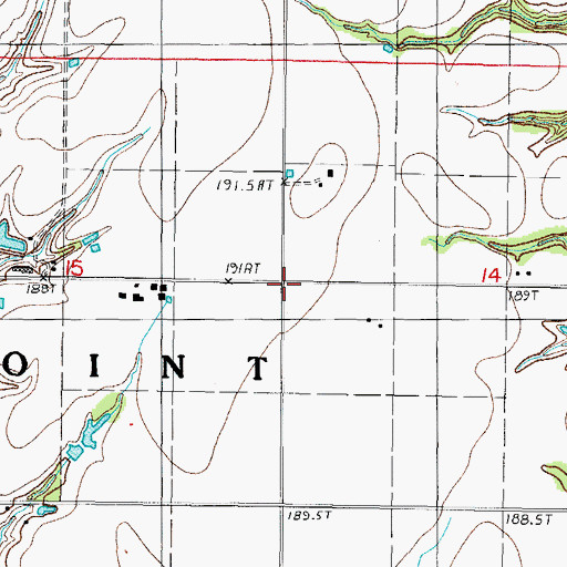 Topographic Map of Township of Spring Point, IL