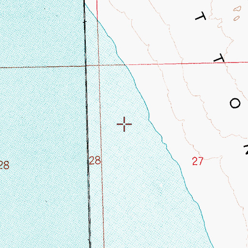 Topographic Map of Three Mile Flat Area, AZ