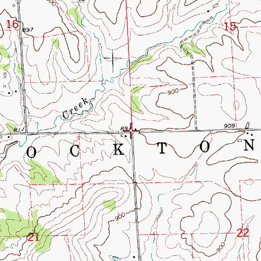 Topographic Map of Township of Stockton, IL