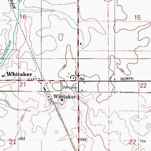 Topographic Map of Township of Sumner, IL