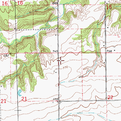 Topographic Map of Township of Swan, IL