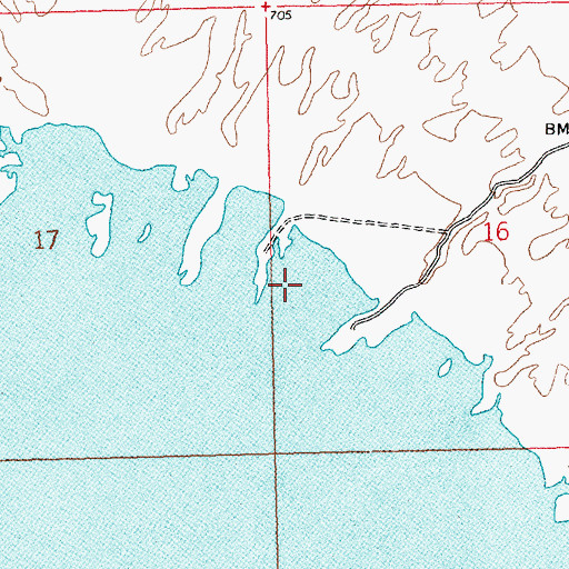 Topographic Map of Pot Cove, AZ