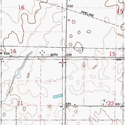 Topographic Map of Township of Troy Grove, IL