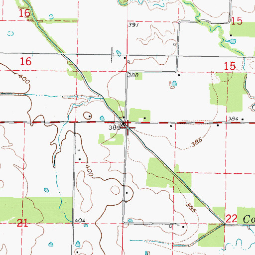Topographic Map of Township of Twigg, IL