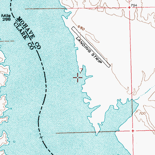 Topographic Map of Airport Cove, AZ