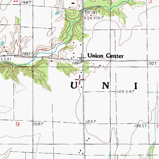 Topographic Map of Township of Union, IL