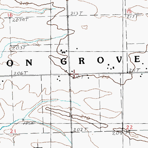 Topographic Map of Township of Union Grove, IL